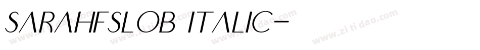 SarahfSlob Italic字体转换
